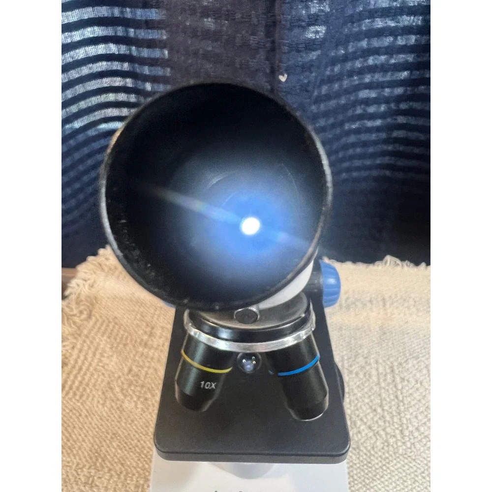 AmScope Kids Student Compound Microscope LED Light‎ 4X 10X 40X portable